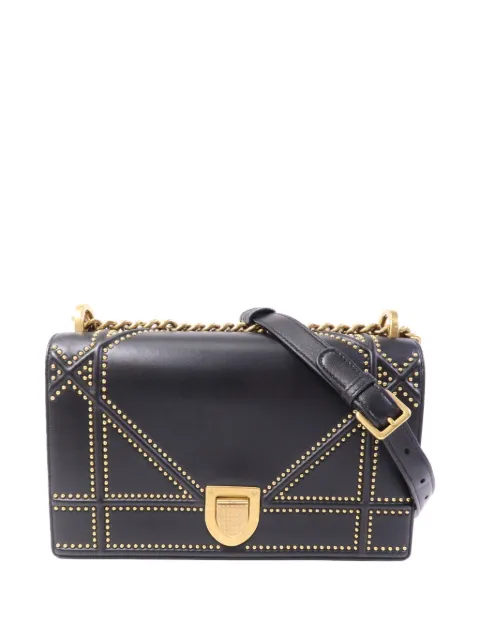 Christian Dior Pre-Owned Diorama studded shoulder bag Black M0422CNOE