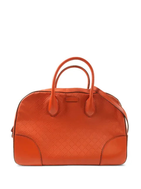 Gucci Pre-Owned GG 2 Way diamante shoulder bag Orange 354332