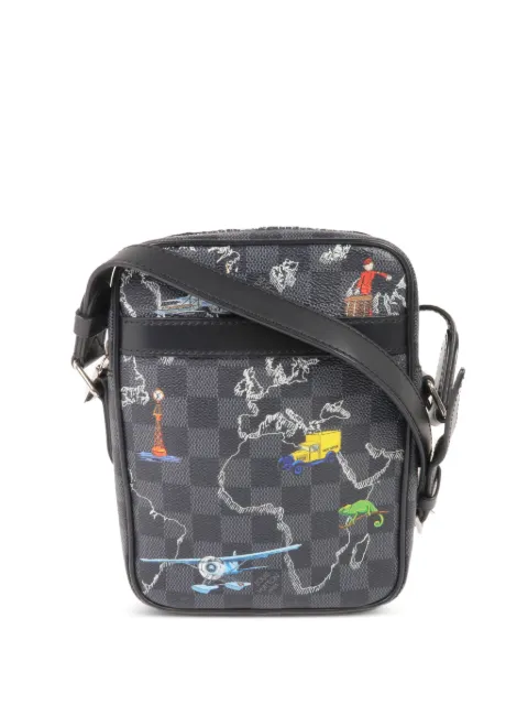 Louis Vuitton Pre-Owned PM Damier Graphite Danube cross body bag Black N40239