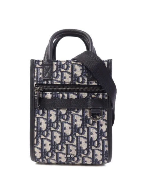 Christian Dior Pre-Owned Oblique mini bag Blue 2ESW017YKYH03E