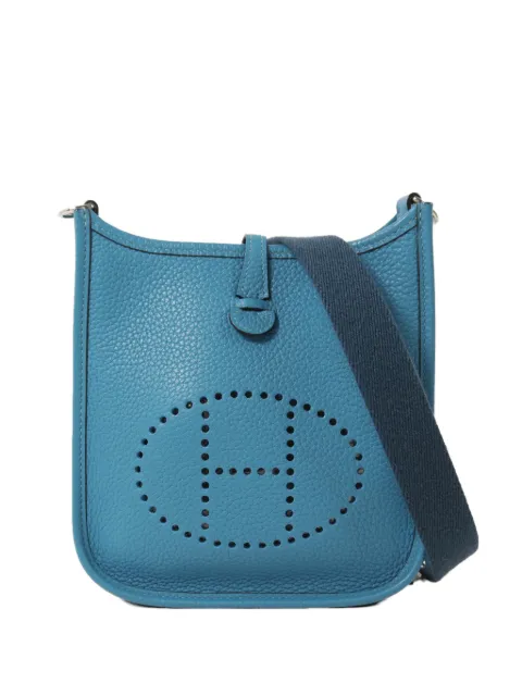 Hermès Pre-Owned 2014 TPM Evelyne shoulder bag Blue R7FPHW