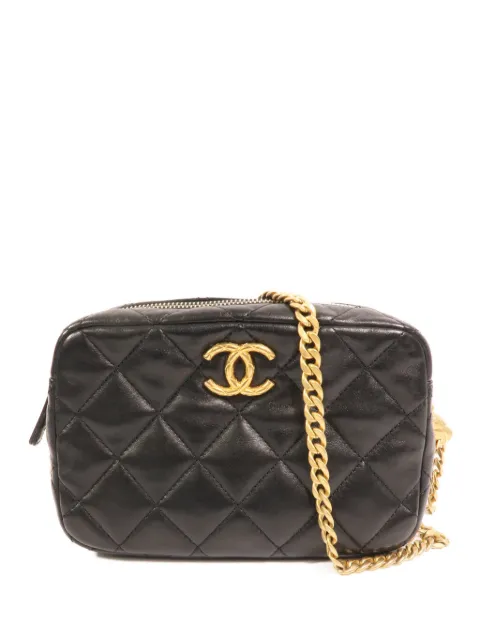 CHANEL Pre-Owned chain quilted shoulder bag Black AP3610