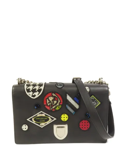 Christian Dior Pre-Owned Diorama patch-detail shoulder bag Black M0422PMBY