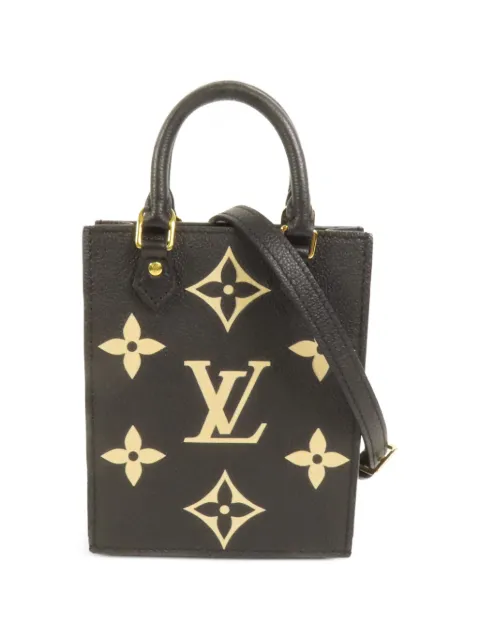 Louis Vuitton Pre-Owned Petit Sac Plat Monogram mini tote bag Black M81416