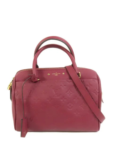 Louis Vuitton Pre-Owned Speedy Bandouliere monogram shoulder bag Red M43262