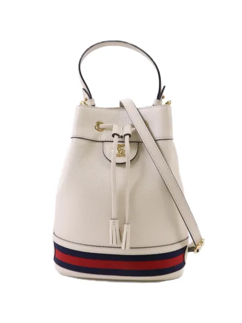 Gucci Pre-Owned Ophidia bucket bag Neutrals 719884