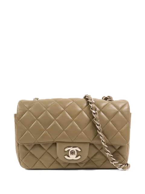 CHANEL Pre-Owned Mini Classic quilted shoulder bag Neutrals A69900
