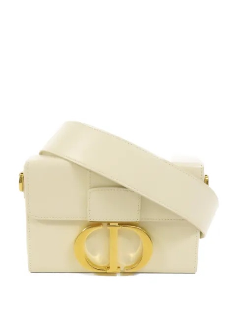 Christian Dior Pre-Owned 30 Montaigne leather crossbody bag White M9204