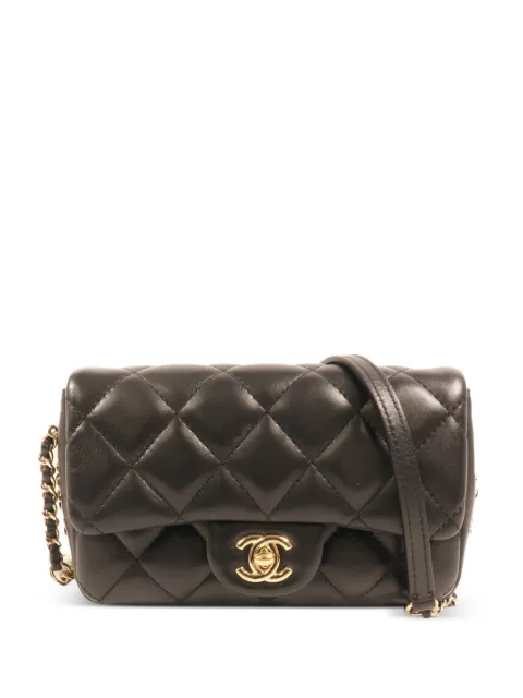 CHANEL Pre-Owned CC quilted shoulder bag Black AS1436