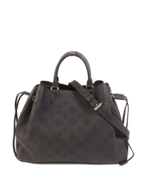 Louis Vuitton Pre-Owned Bella mahina leather tote bag Black M59200