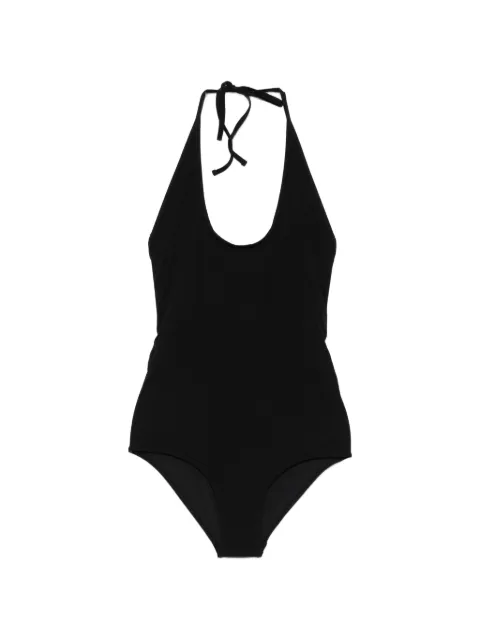 TOTEME halterneck tie-fastening swimsuit Black 263WRW0065FB0097001