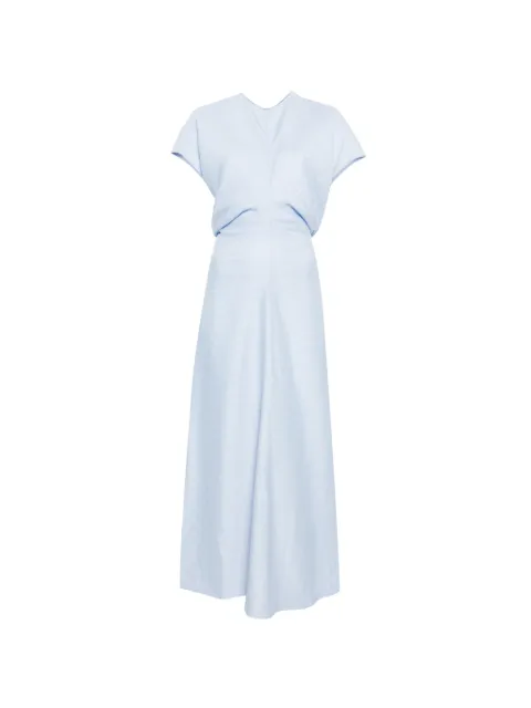 TOTEME slouch-waist maxi dress Blue 243WRD1103FB0199
