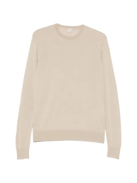 TOTEME fine-knit crew-neck sweater Neutrals 252WRT0469YA0190