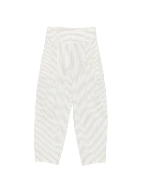 TOTEME striped balloon trousers Neutrals 263WRB0419FB0696P292
