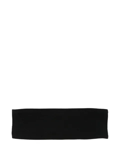 TOTEME pointelle monogram headband Black 263WRW0076YA0332