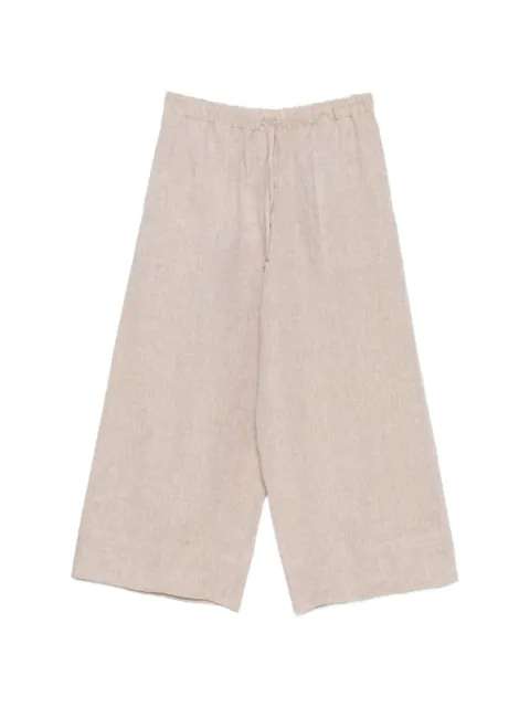 TOTEME Summer drawstring palazzo pants Neutrals 263WRB0325FB0790238