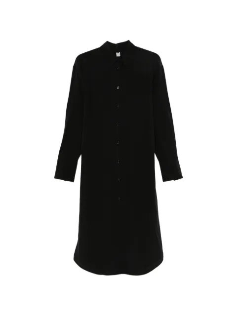 TOTEME silk shirt midi dress Black 263WRD0411FB0115