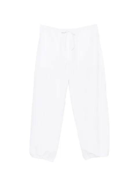 TOTEME drawstring-fastening trousers White 263WRB0436FB0226047