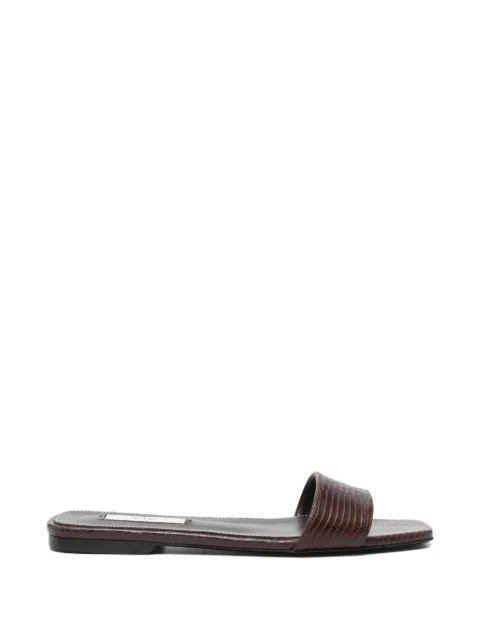 TOTEME lizard-embossed sandals Brown 263WAS0399LE0228102