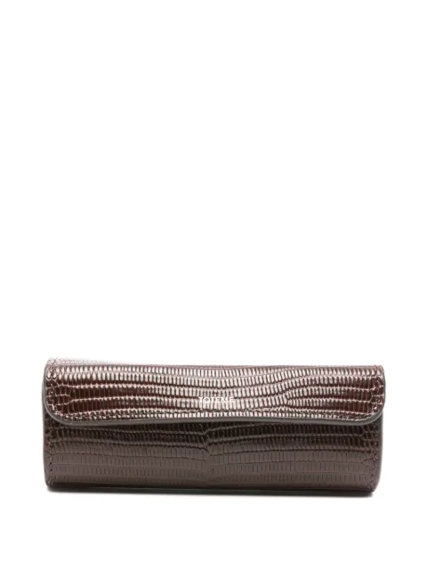 TOTEME lizard-embossed lipstick case Brown 263WAM0075LE0228102
