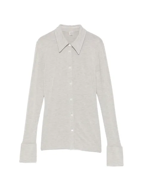 TOTEME fitted jersey shirt Grey 263WRT0752FB0656039