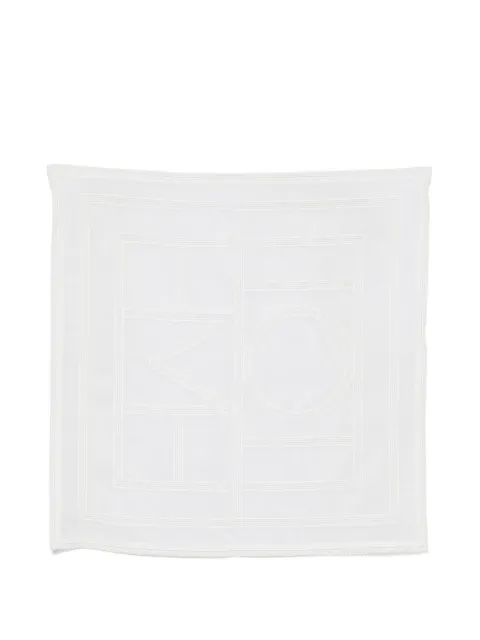 TOTEME monogram crochet scarf White 263WSC0225FB0441
