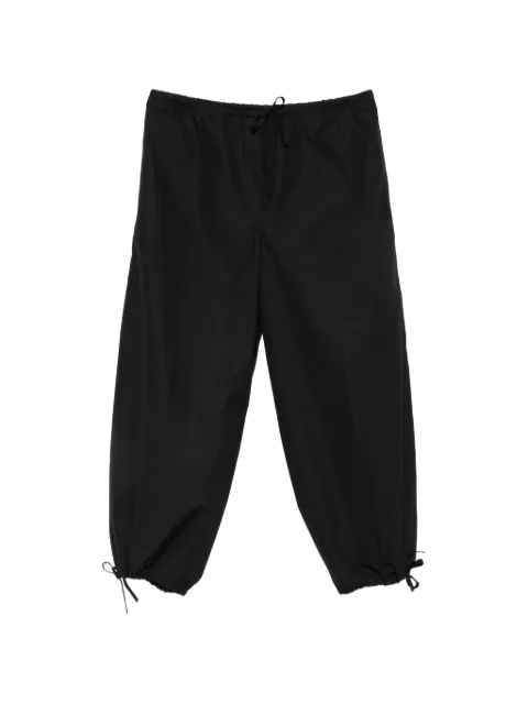 TOTEME drawstring-fastening trousers Black 263WRB0436FB0226001