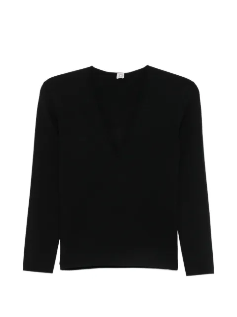 TOTEME V-neck sweater Black 262WRT0685YA0243