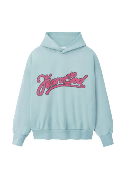 Fear Of God logo-print hoodie Green FG9M129935BHF