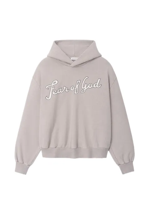 Fear Of God logo-print hoodie Neutrals FG9M129935BHF