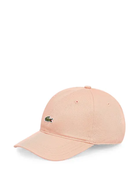Lacoste logo-patch baseball cap Pink RK0491