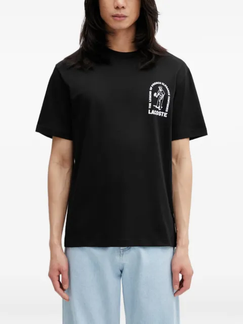 Lacoste print-detail T-shirt Black TH1433