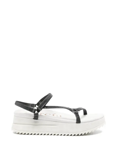 Pedro Garcia Maila crystal-embellished platform sandals Black MAILA