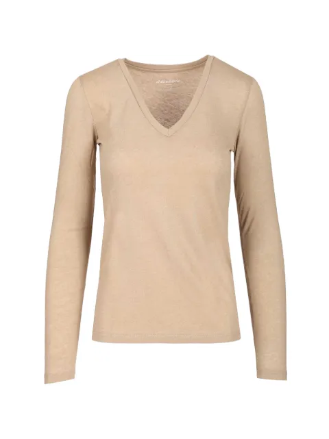 Al Duca D’Aosta 1902 V-neck long-sleeve T-shirt Neutrals FTS010