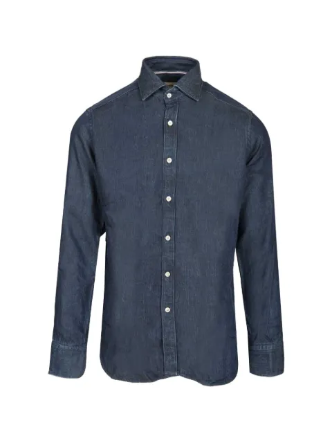 Al Duca D’Aosta 1902 mother-of-pearl button denim shirt Blue RYF