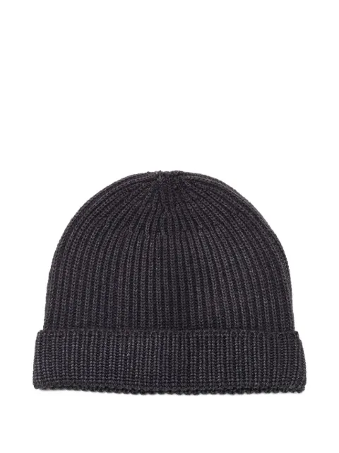 Al Duca D’Aosta 1902 ribbed beanie hat Grey 24IFFU0HATWG