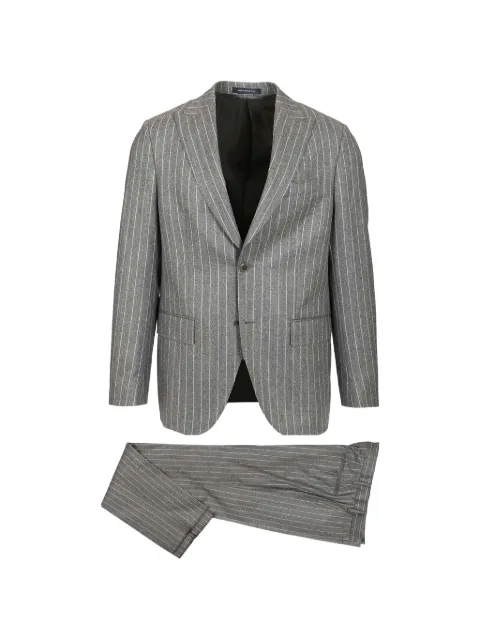 Al Duca D’Aosta 1902 pinstripe peak-lapel suit Grey A057TF