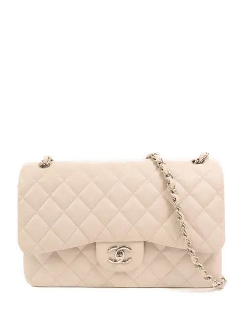 CHANEL Pre-Owned large CC Classic Chain shoulder bag Neutrals A58600