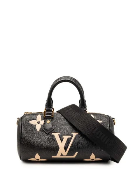 Louis Vuitton Pre-Owned 2021-2023 Bicolor Monogram Empreinte Giant Papillon BB satchel Black QQQW3BH8MDEEF8SI
