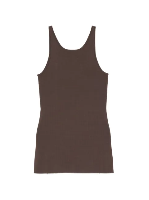 TOTEME compact-knit tank top Brown 263WRT0832YA0187427