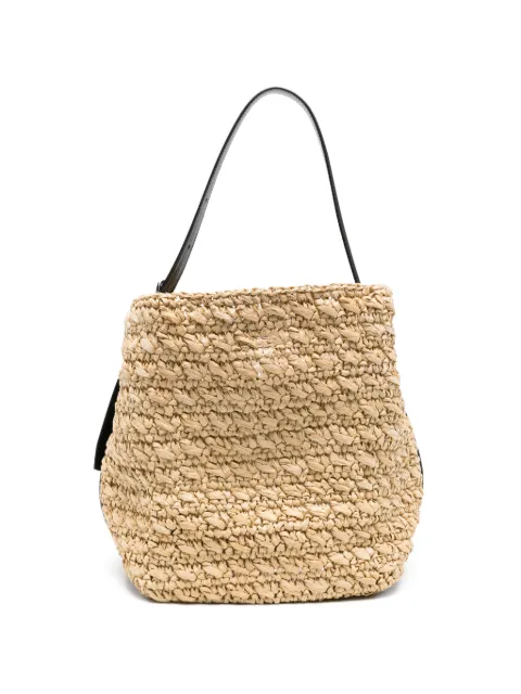 TOTEME medium buckle-strap tote bag Neutrals 263WAL0138FB0647238