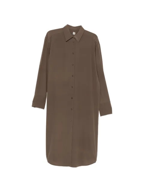 TOTEME long-sleeves midi dress Brown 263WRD0411FB0115