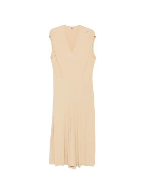 TOTEME V-neck jersey dress Neutrals 263WRD0390FB0162378