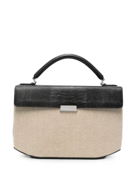 TOTEME Clip canvas tote bag Neutrals 263WAL0125FB0728314