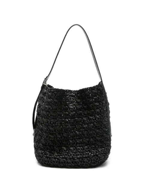 TOTEME medium belted paper tote bag Black 263WAL0138FB0647001