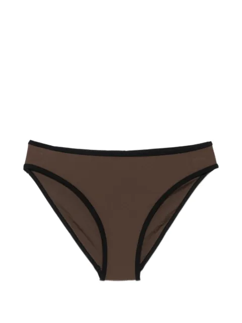 TOTEME contrast-trim bikini bottoms Brown 242WSW1040FB0097427