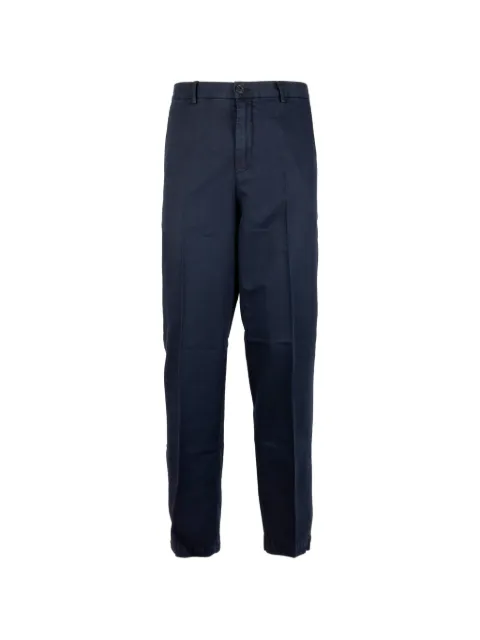Seventy pressed-crease straight-leg trousers Blue PT1283220661753