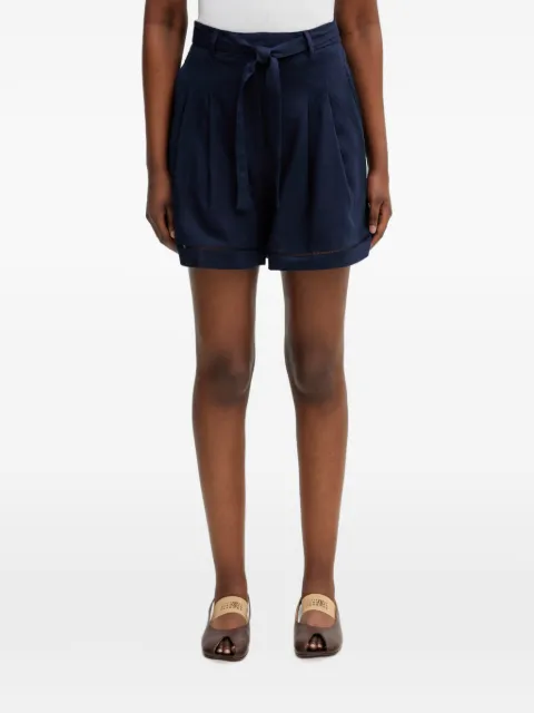 Lacoste belted pleated shorts Blue FF1026