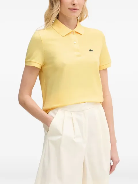 Lacoste logo-patch piqué polo shirt Yellow PF7839
