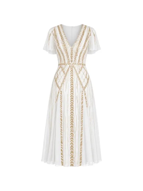Temperley London Viola midi dress White 26UVIO55024